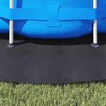vidaXL Tapis de piscine Noir Ø 366 cm Tissu non tissé