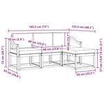 vidaXL Ensemble de canapés d'extérieur 4 pc