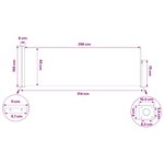 vidaXL Store latéral rétractable Rectangulaire 300 x 100 cm Polyester