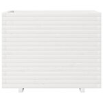 vidaXL Jardinière blanc 90x60x72 cm bois de pin massif
