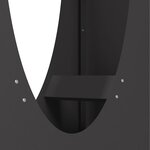 vidaXL Portant de bois chauffage noir 50x23x100 cm