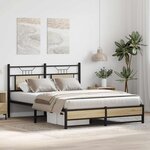 vidaXL Cadre de lit sans matelas chêne sonoma 137x190 cm