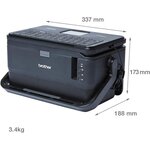 Pt-d800w imprimante pour étiquettes transfert thermique 360360 dpi avec fil &sans fil