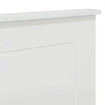vidaXL Tête de lit Blanc brillant 120 cm Bois d'ingénierie