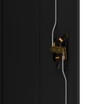 vidaXL Classeur noir 90x40x140 cm acier