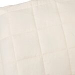vidaXL Couverture lestée Crème clair 200x230 cm 9 kg Tissu