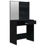 vidaXL Ensemble de coiffeuse noir 74 5x40x141 cm