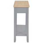 vidaXL Table console Gris 110x35x80 cm Bois