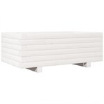 vidaXL Jardinière blanc 70x40x26 5 cm bois de pin massif