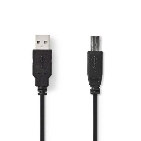 NEDIS USB 2.0 Cable - A Male - B Male - 3.0 m - Noir