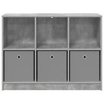 vidaXL Buffet Gris béton 102 x 32 x 73 5 cm