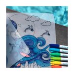 set en silicone a colorier Surf Party