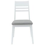 vidaXL Chaises de salle à manger 2 Pièces Blanc 43 x 54 x 89 cm