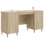 vidaXL Bureau Chêne Sonoma 142 5 x 50 x 75 cm Bois d'ingénierie