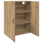 vidaXL Armoire Murale 2 Pièces Chêne artisanal 69 5 x 34 x 90 cm