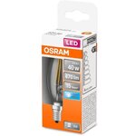 Osram ampoule led flamme clair filament 4w=40 e14 froid