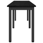 vidaXL banc Chêne noir 160 x 35 x 45 cm Bois d'ingénierie