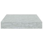 vidaXL Étagères murales flottantes 2 Pièces gris béton 23x23 5x3 8 cm MDF