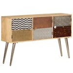 vidaXL Buffet 120x30x75 cm bois de manguier massif