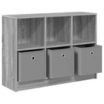 vidaXL Buffet avec tiroir Gris Sonoma 88 5 x 27 5 x 63 5 cm