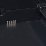 vidaXL Armoire de rangement de jardin avec 2 étagères Noir et gris