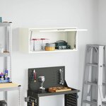 vidaXL Armoire murale pour garage Blanc 80 x 33 x 35 cm