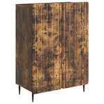 vidaXL Buffet Chêne fumé 66 x 34 5 x 92 cm Bois d'ingénierie