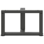 vidaXL Pieds de table basse en T  2 pièces  anthracite  50 x 25 x (30-31) cm  acier