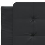 vidaXL Cadre de lit avec tête de lit Noir 90x190 cm Similicuir