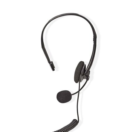 Casque pour Téléphone | Supra-auriculaire | Connecteur RJ9 | 2,2 m | Noir