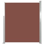 vidaXL Auvent latéral rétractable de patio 120x500 cm Marron