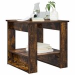vidaXL Table basse Chêne fumé 51 x 50 x 50 cm Bois d'ingénierie