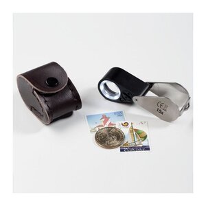 Loupe de bijoutier avec lampe UV  grossissement 10x.