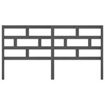 vidaXL Tête de lit Gris 186x4x100 cm Bois massif de pin