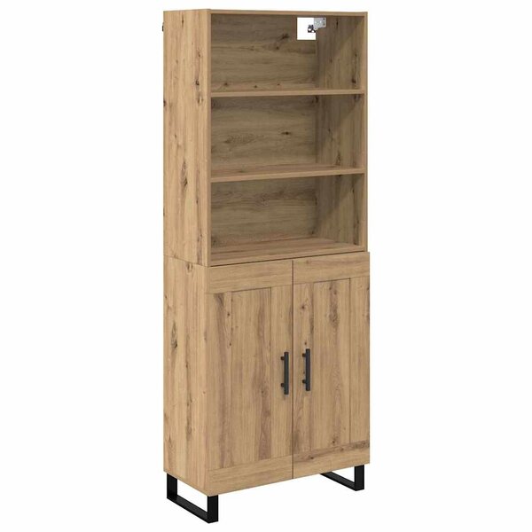 vidaXL Haut Armoire Chêne artisanal 69 5 x 34 x 180 cm