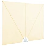 vidaXL Auvent latéral pliable de terrasse Crème 300 x 150 cm