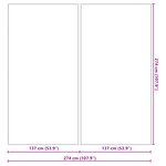 vidaXL Couverture de piscine carrée Gris clair Polyester 274 x 274 cm