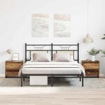 vidaXL Cabinet de chevet 2 Pièces Bois ancien 45 x 34 x 44.5 cm