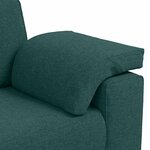 vidaXL Canapé 2 Pièces Vert foncé 219 x 80 x 82 cm tissu