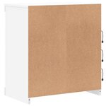 vidaXL Buffet avec lumières LED blanc 60 5x37x67 cm