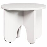vidaXL Table basse 2 Pièces Blanc Bois de pin massif