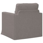 vidaXL Canapé Taupe 78 x 78 x 80 cm tissu