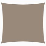 vidaXL Voile de parasol tissu oxford carré 6x6 m taupe