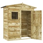 vidaXL Abri de stockage de jardin Bois de pin imprégné