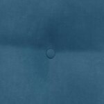 vidaXL Coussin de Dos Bleu 45 x 24 x 50 cm Velours