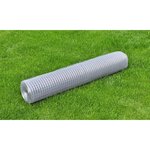 vidaXL Grillage pour volière Acier galvanisé 10 x 1 m Argenté