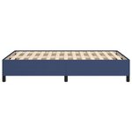 vidaXL Cadre de lit bleu 120x190 cm tissu