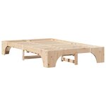 vidaXL Cadre de lit Pin massif 197 x 147 x 30 cm Bois massif en pin