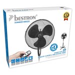 Bestron Ventilateur sur pied avec télécommande 45 cm 45 W Noir ASV45ZR