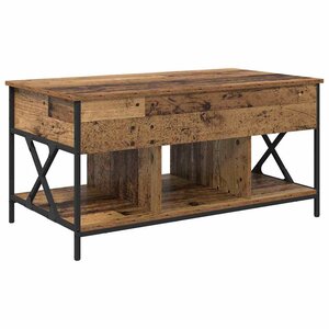 vidaXL Table basse Bois Ancien 100 x 55 x 48 5 cm Bois d'ingénierie